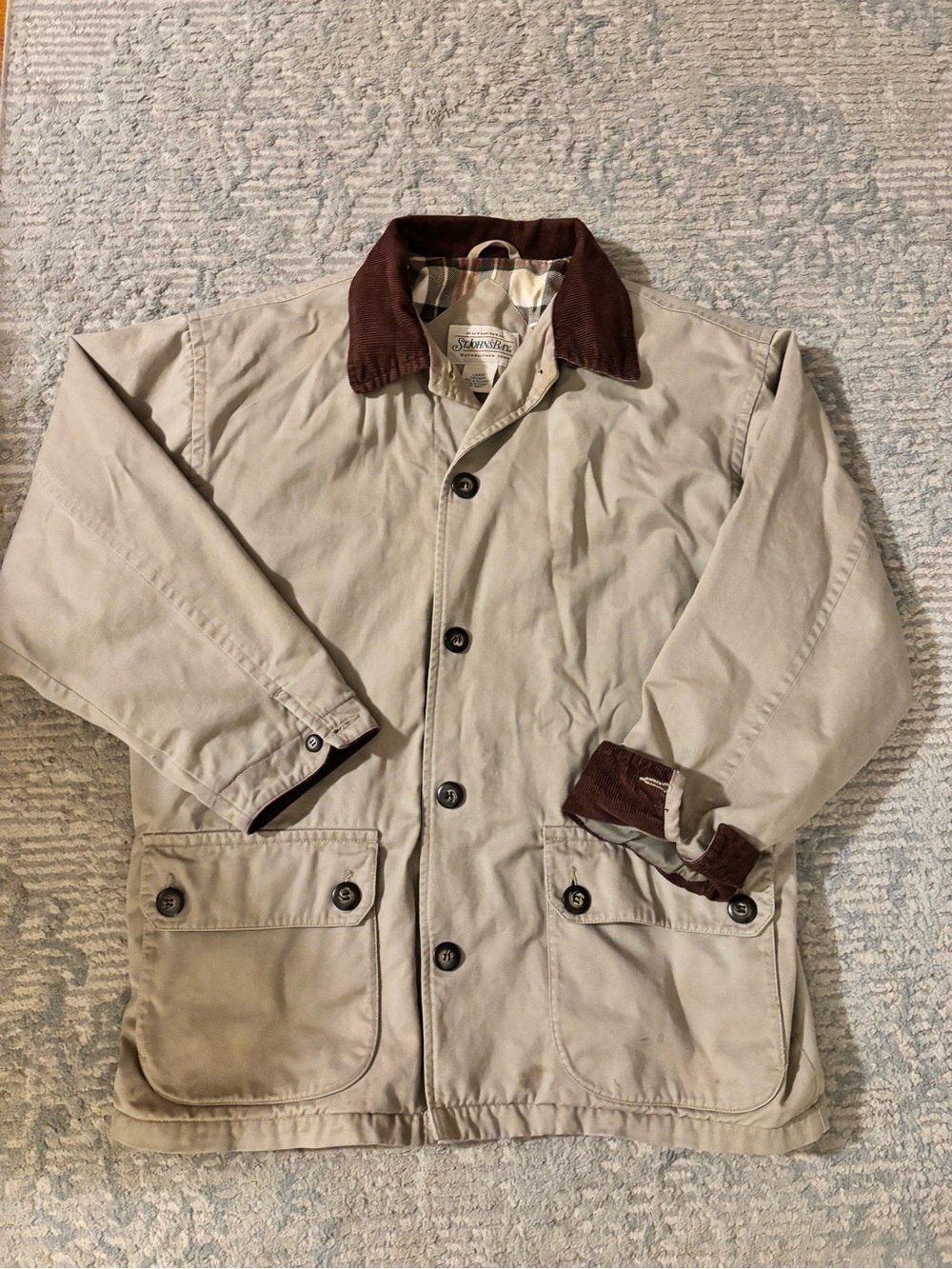 St. John’s Bay Barn Chore Jacket with Corduroy Collar